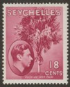 Seychelles 1941 KGVI Palm Tree 18c Carmine-Lake Mint SG139c