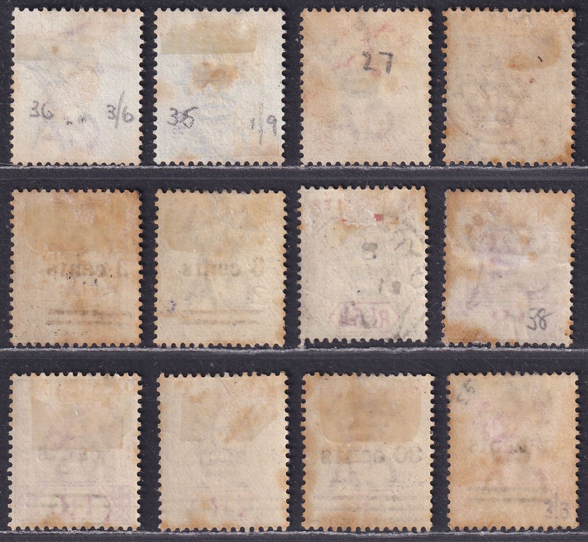 Seychelles 1893-1902 Queen Victoria Selection to 1r.50 Used - toning