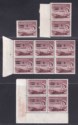 Click for more photos and details Seychelles 1957 QEII 5c on 45c Surcharge Blocks with varieties Mint SG191-191c