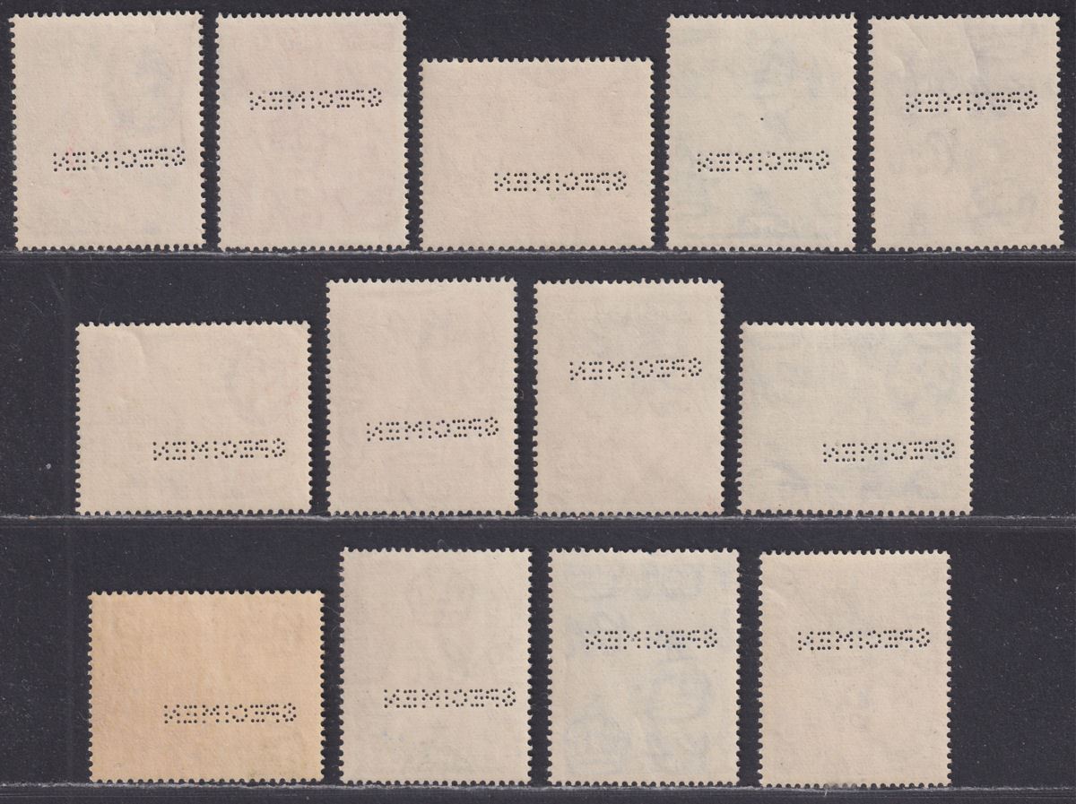 Seychelles 1938 King George VI SPECIMEN Perf Part Set to 5r Mint