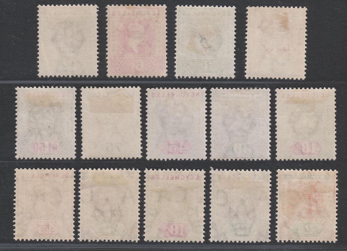 Seychelles 1903-06 King Edward VII Part Sets Selection Mint SG46-67 