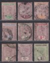 Click for more photos and details Sierra Leone 1896-97 Queen Victoria Part Set to 1sh Used