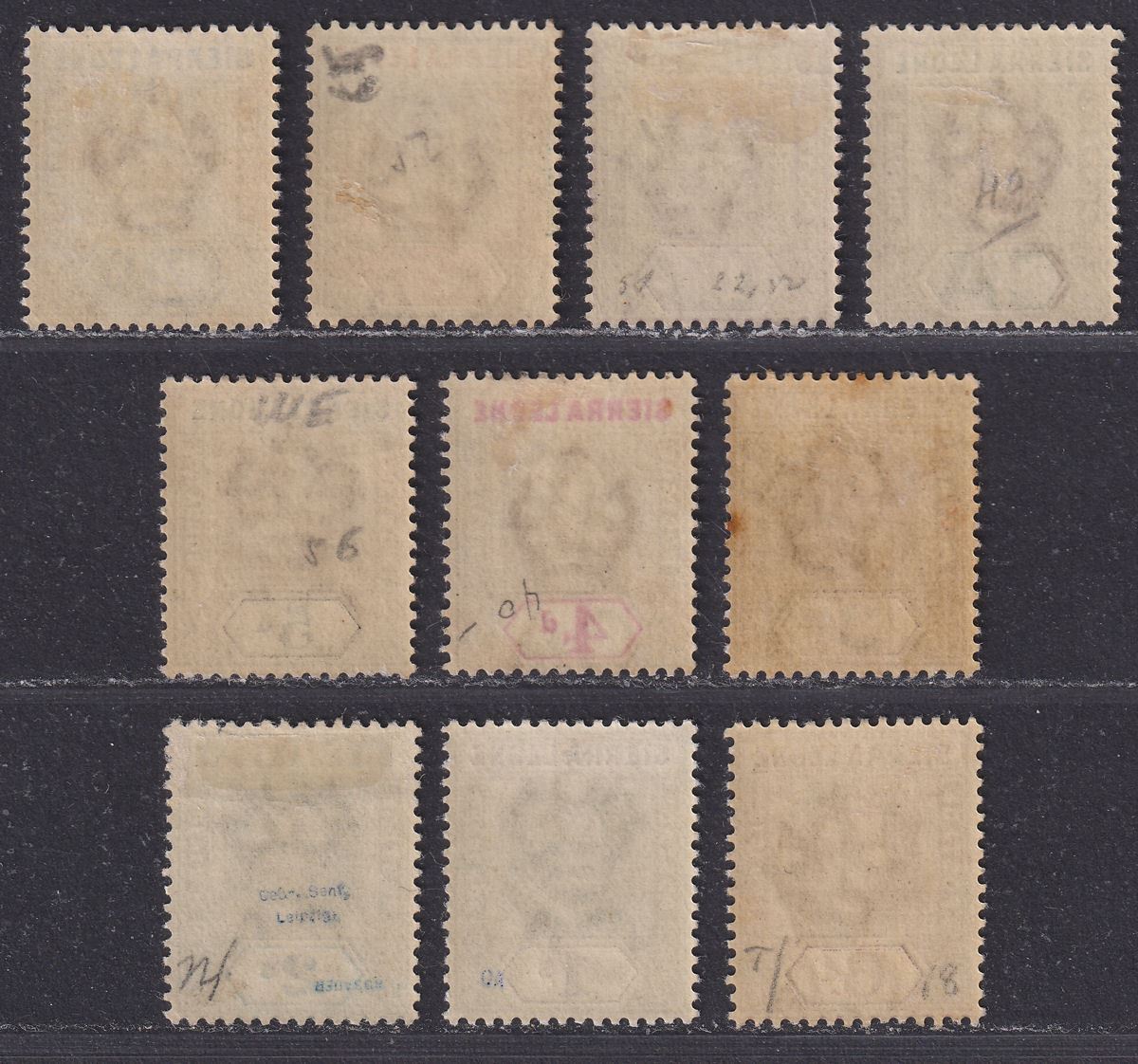 Sierra Leone 1903 King Edward VII Part Set to 2sh Mint