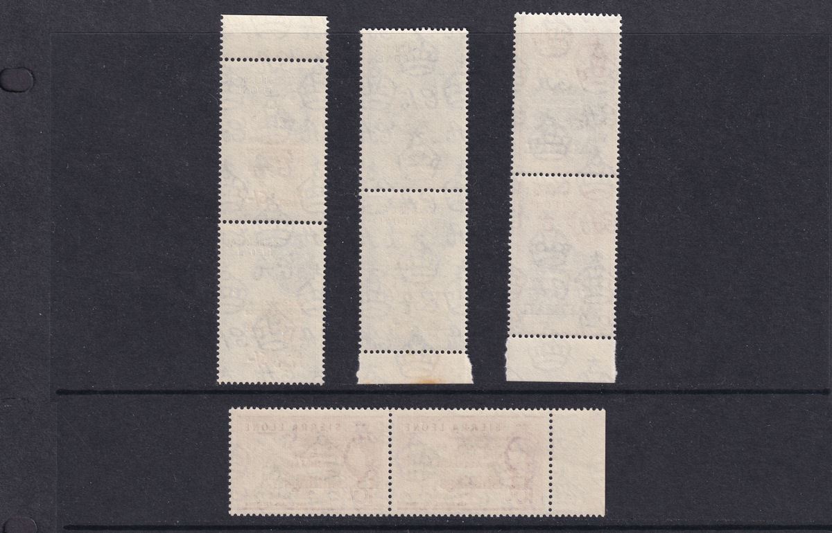 Sierra Leone 1963 Second Anniv Independence Surcharge Pairs Set Mint SG257-268