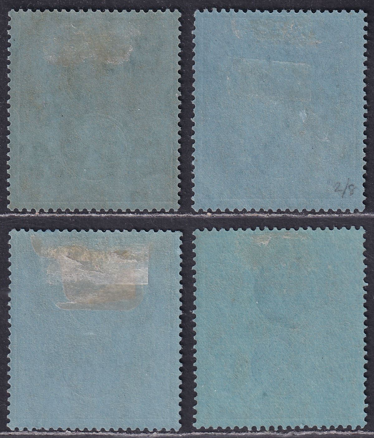 Sierra Leone 1921 KGV 2sh Blue + Dull Purple on Blue Shades Mint SG144 cat £60+