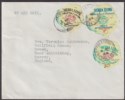 Sierra Leone 1964 2sh, 9d, 6d Used on Airmail Cover FREETOWN to UK
