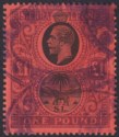 Sierra Leone 1912 KGV £1 Black and Purple on Red Fiscally Used SG128