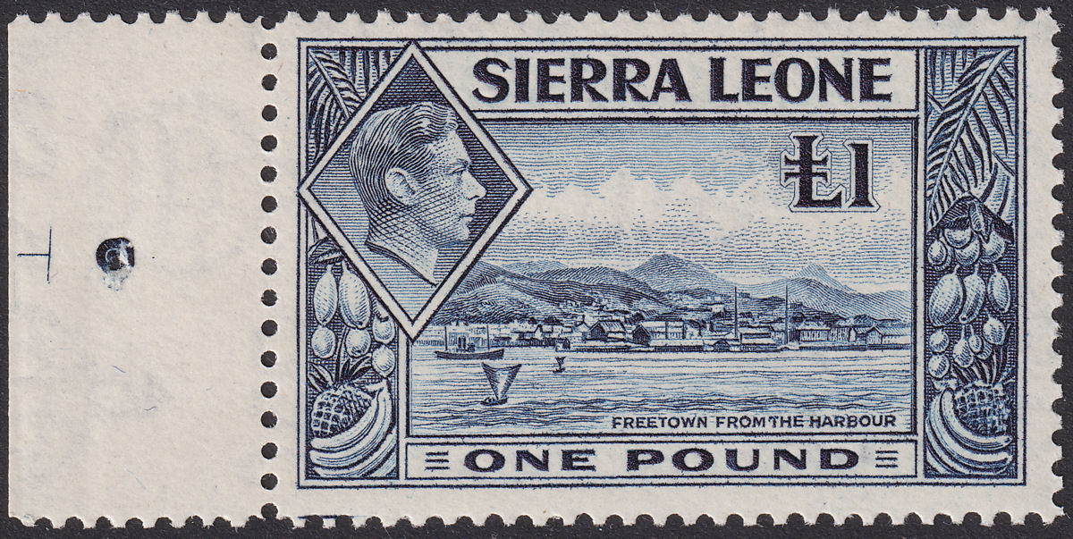 Sierra Leone 1938 KGVI £1 Deep Blue UM Mint SG200 cat £30 MNH