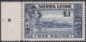 Sierra Leone 1938 KGVI £1 Deep Blue UM Mint SG200 cat £30 MNH