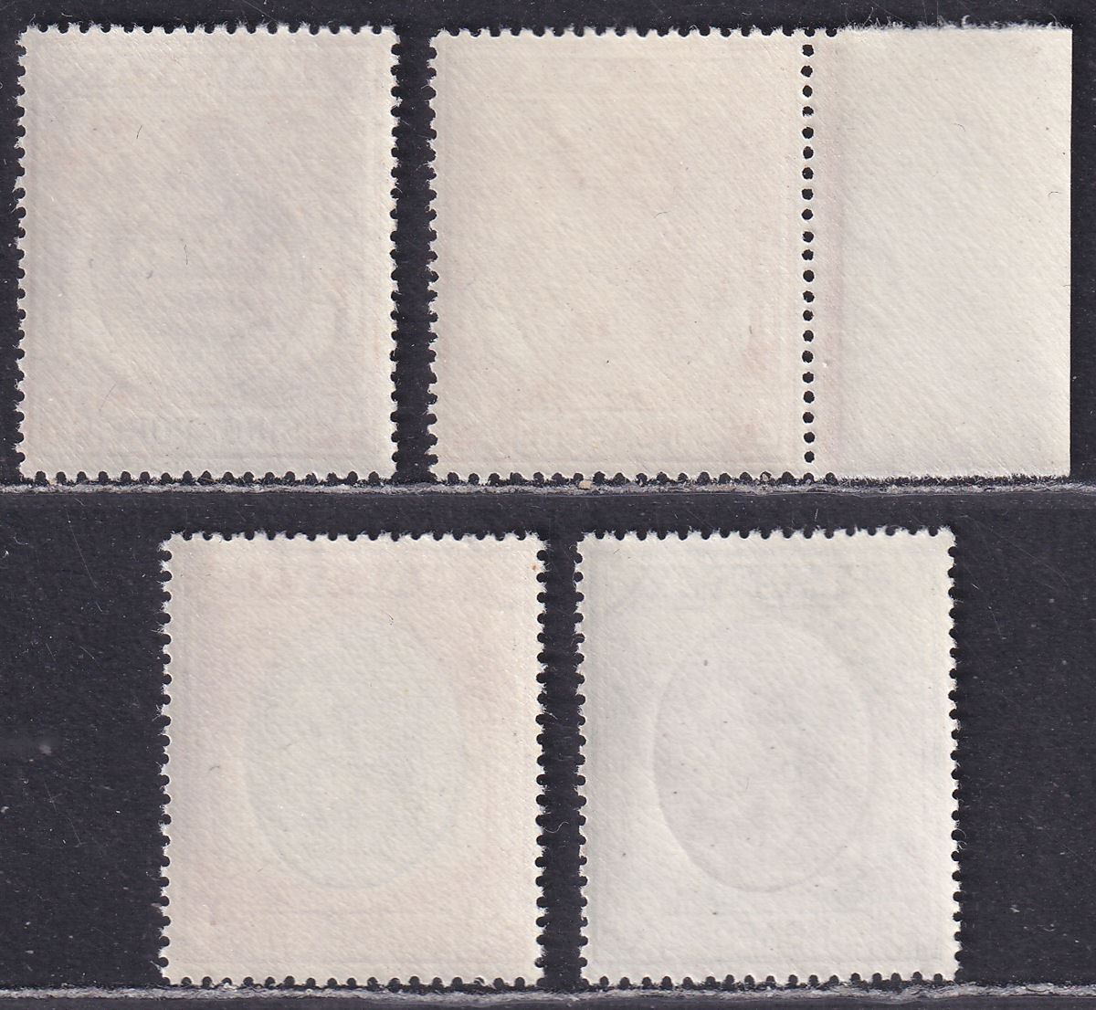 Singapore 1949 KGVI p17½x18 Part Set to $1 UM Mint cat £38