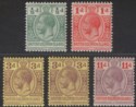 Click for more photos and details British Solomon Islands 1913 King George V Set Mint SG18-21 cat £30
