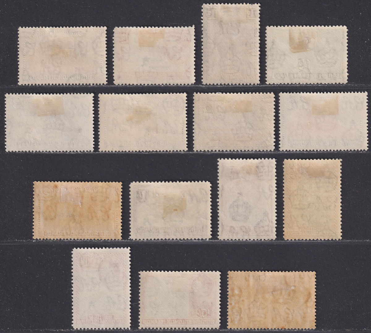 British Solomon Islands 1939 KGVI Set Mint SG60-72 cat £110