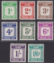 British Solomon Islands 1940 KGVI Postage Due Set Mint SG D1-D8 cat £95