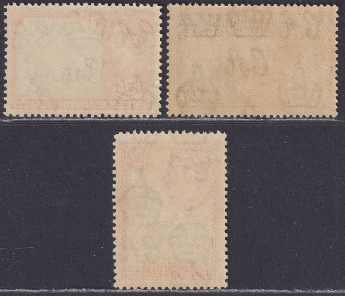 British Solomon Islands 1939 KGVI 2sh6d, 5sh, 10sh Mint SG70-72 cat £80