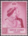 British Solomon Islands 1949 KGVI Royal Silver Wedding 10sh Mint SG76 RSW
