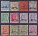 Click for more photos and details British Somaliland 1903 QV-KEVII Overprint at Base Part Set to 1r Mostly Mint