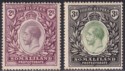 Click for more photos and details Somaliland Protectorate 1919 KGV 2r, 3r Mint SG70-71 cat £120 FAULTY TONES