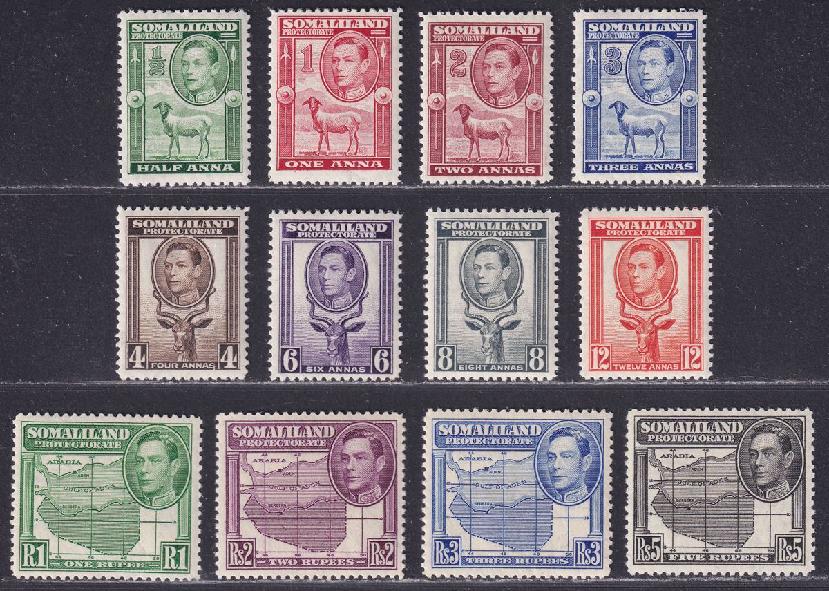 Somaliland Protectorate 1938 King George VI Set Mint SG93-104 cat £180