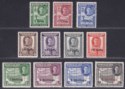 Click for more photos and details Somaliland Protectorate 1951 KGVI Surcharge Set Mint SG125-135 cat £55