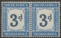 South Africa 1935 KGV Postage Due 3d Pair Mint SG D28