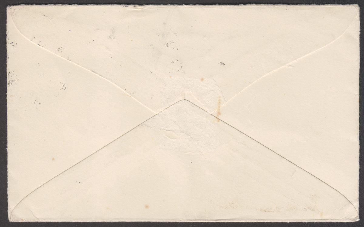 South Africa 1936 KGV 1sh, 2d Uprating 1d PS Airmail Cover to USA w Christmas 1d
