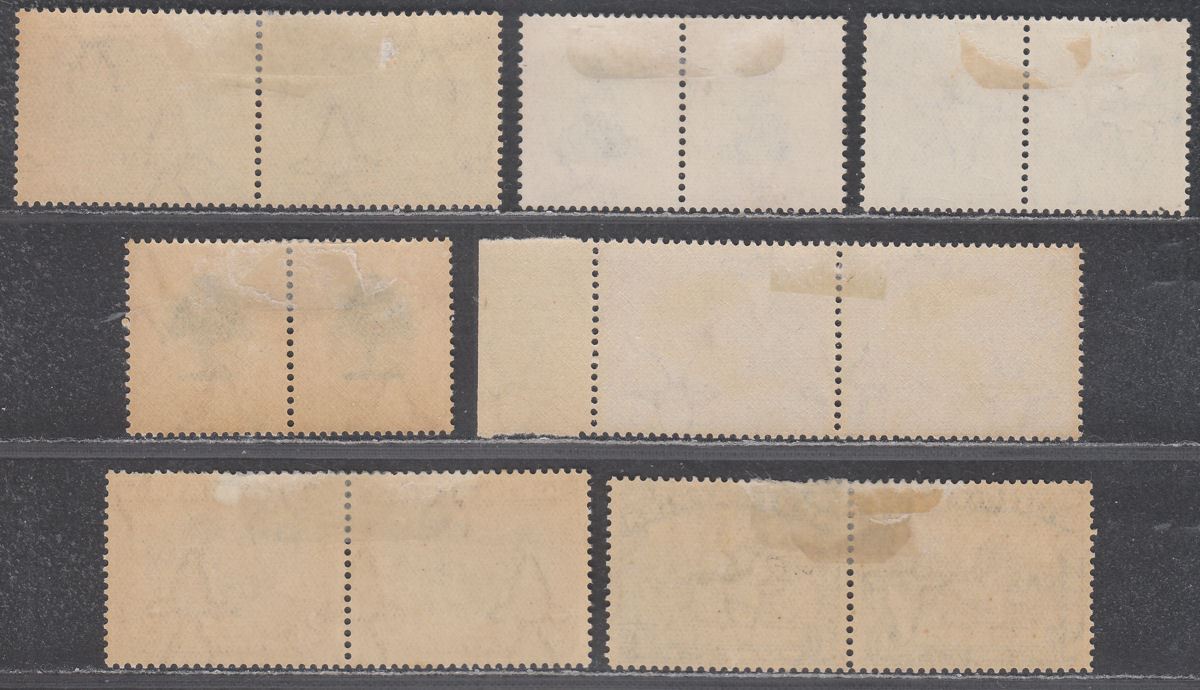 South Africa 1930 KGV Unhyphenated Roto Part Set to 2sh6d Pairs Mint
