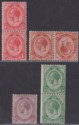 South Africa 1913 KGV Selection to 2d Mint inc wmk inverted, tete-beche