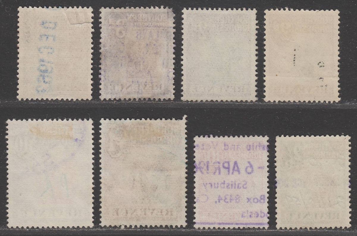 Southern Rhodesia 1954 QEII Revenue Selection to £10 Used