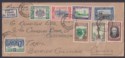 Click for more photos and details Southern Rhodesia 1940 KGVI BSAC Golden Jubilee Registered First Day Cover Used