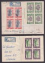 Click for more photos and details Southern Rhodesia 1941-43 KGVI BSAC Golden Jubilee Registered Imprint Set Covers