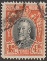 Southern Rhodesia 1937 KGV Field Marshal 4d Black and Vermilion p14 Used SG19b