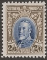 Click for more photos and details Southern Rhodesia 1931 KGV Field Marshal 2sh6d Blue and Drab perf 12 Mint SG26