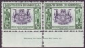 Southern Rhodesia 1940 BSAC Jubilee ½d Waterlow Imprint Pair Mint SG53
