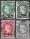 Click for more photos and details St Helena 1884-94 Queen Victoria Part Set to 6d Mint