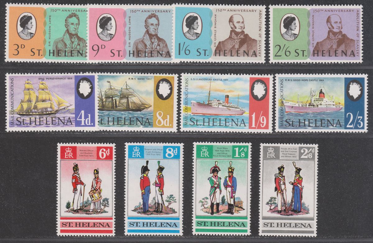 St Helena 1963-69 QEII Selection Mint incl Churchill, WHO, UNESCO