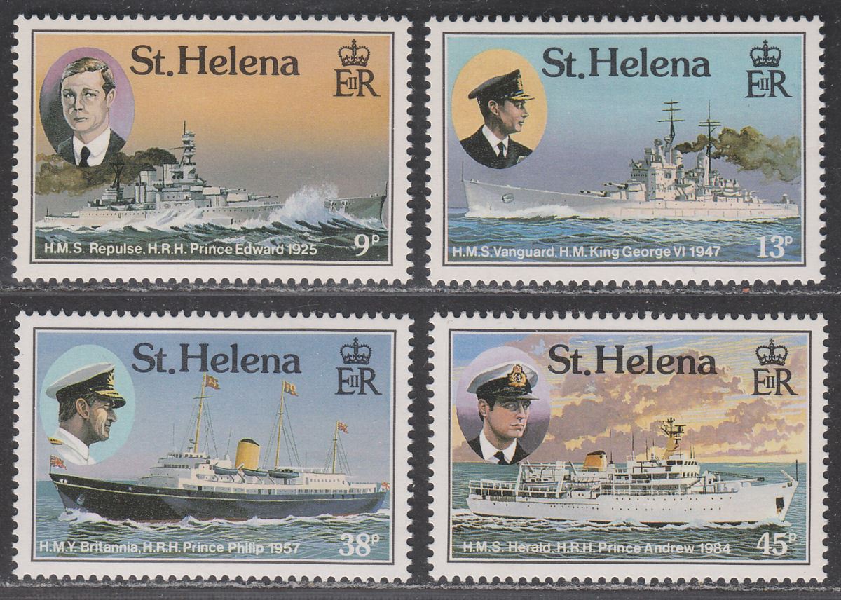 St Helena 1987 QEII Royal Visits Set Mint SG501-504 cat £11