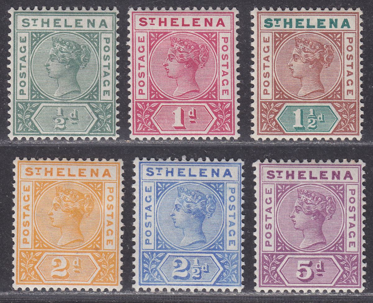 St Helena 1890-97 Queen Victoria Set to 5d Mint SG46-51