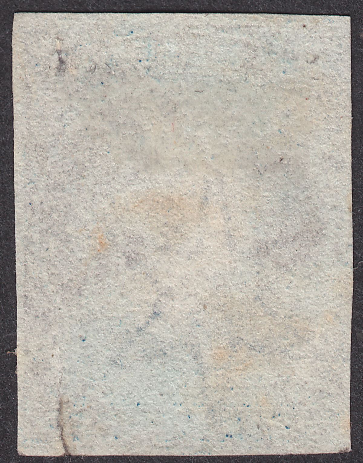 St Helena 1856 QV 6d Blue Imperforate Used SG1 cat £200 four margins, base tear