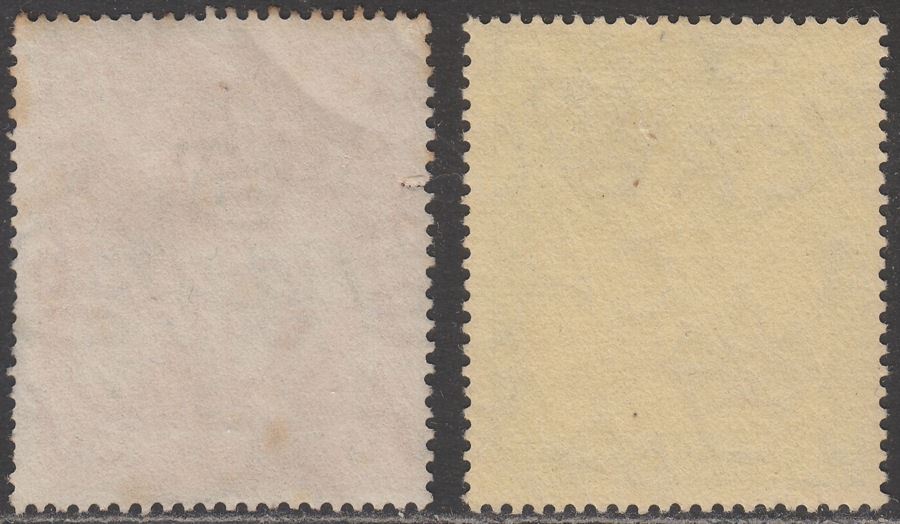 St Helena 1923 KGV Badge 4d Grey + Black on Yellow, 1½d Rose-Red Used SG92 SG99