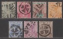 Click for more photos and details St Helena 1890-97 Queen Victoria Set Used SG46-52 cat £140 segmented corks pmks