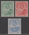 Click for more photos and details St Helena 1922 King George V Set Mint SG89-91 cat £35