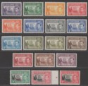 Click for more photos and details St Helena 1938-44 King George VI Badge Set Mint SG131-140 cat £140+