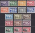 St Helena 1938-49 King George VI Badge Sets Mint cat £140