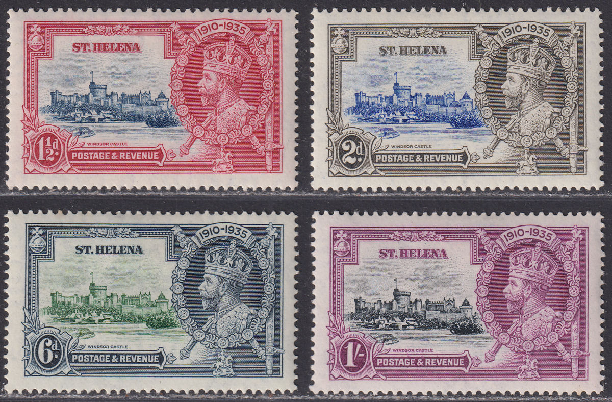 St Helena 1935 KGV Silver Jubilee Set Mint SG124-127 cat £38