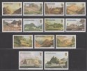 St Helena 1976 QEII Aquatints + Lithographs Set Mint SG319A-331A MNH