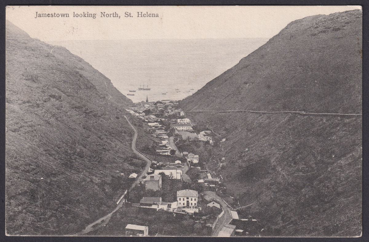 St Helena 1911 KEVII 1d Used on Jamestown Jackson Picture Postcard to England