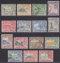 St Christopher Nevis Anguilla 1954 QEII Set Used SG106a-118 cat £48
