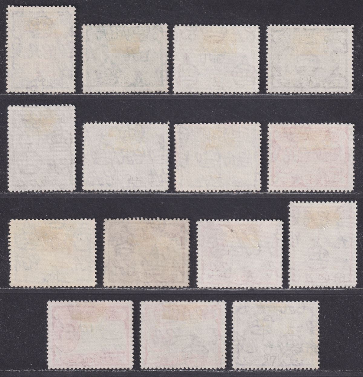 St Christopher Nevis Anguilla 1954 QEII Set Used SG106a-118 cat £48