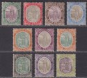 St Kitts-Nevis 1903 King Edward VII Set Mint SG1-10 cat £150 toning