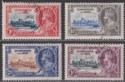 St Christopher and Nevis KGV 1935 Silver Jubilee Set Used SG61-64 cat £26